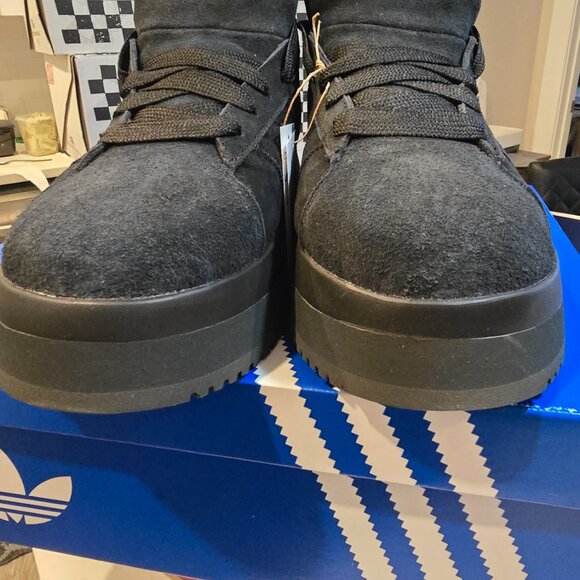 adidas Campus 00s Winter Mid Black Suede Boots Shoes Mens Sz 10 JR3737 NEW - Picture 8 of 16